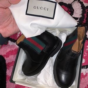 Authentic Boys Gucci ankle boots.